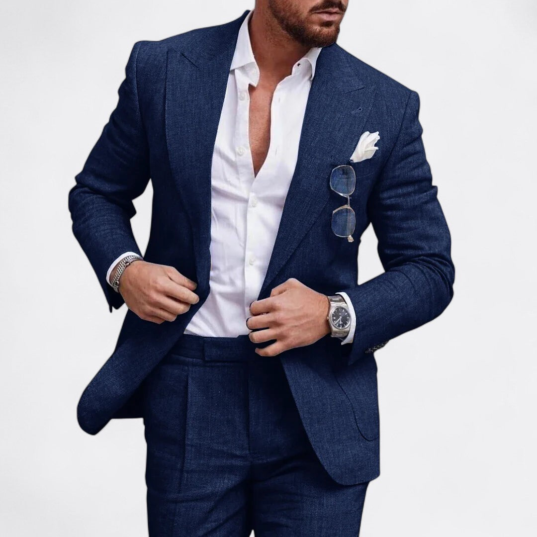 Alexander | Herren Elegant Hochzeitsanzug Set | Einreiher