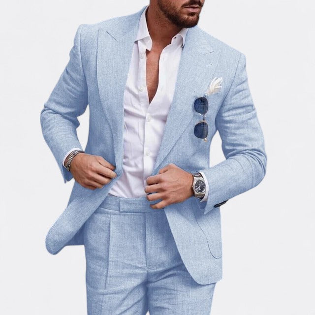 Alexander | Herren Elegant Hochzeitsanzug Set | Einreiher