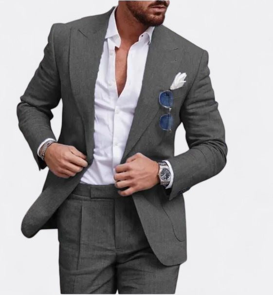 Alexander | Herren Elegant Hochzeitsanzug Set | Einreiher