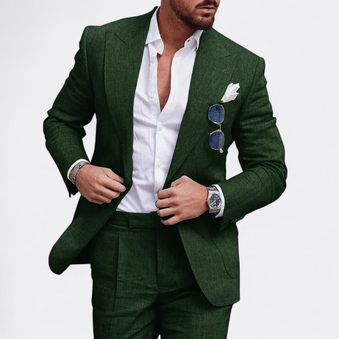 Alexander | Herren Elegant Hochzeitsanzug Set | Einreiher