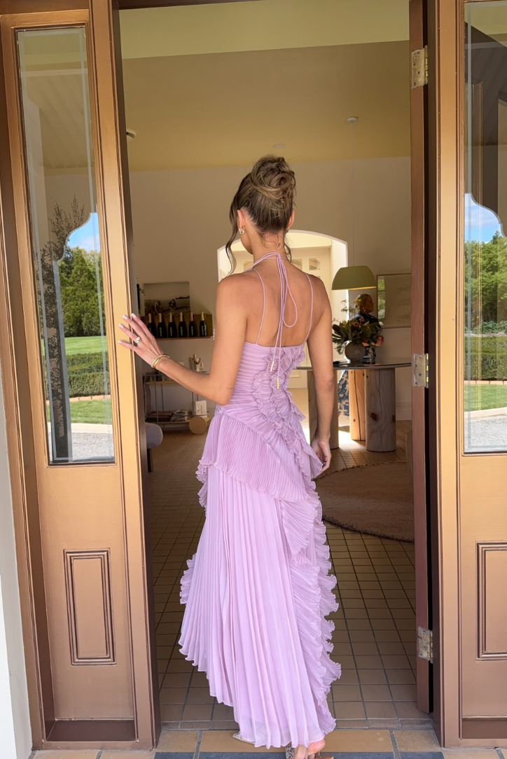 Alenya | Damen Plissee Cocktailkleid | Maxi