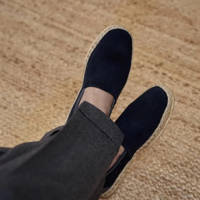Carl - Espadrilles mit geflochtener Sohle und Wildleder-Obermaterial
