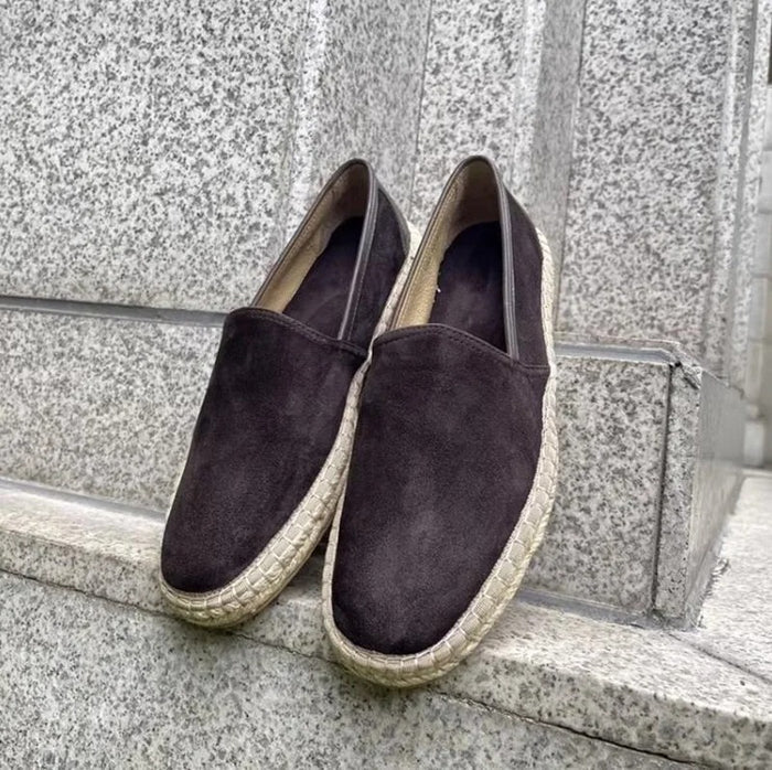 Carl - Espadrilles mit geflochtener Sohle und Wildleder-Obermaterial