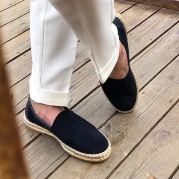 Carl - Espadrilles mit geflochtener Sohle und Wildleder-Obermaterial