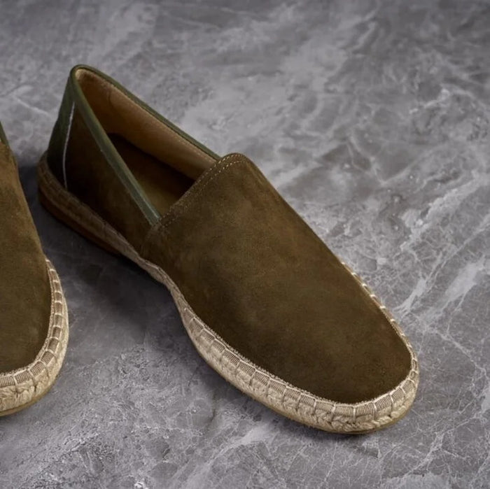 Carl - Espadrilles mit geflochtener Sohle und Wildleder-Obermaterial