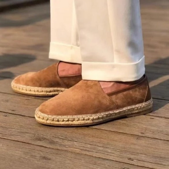 Carl - Espadrilles mit geflochtener Sohle und Wildleder-Obermaterial