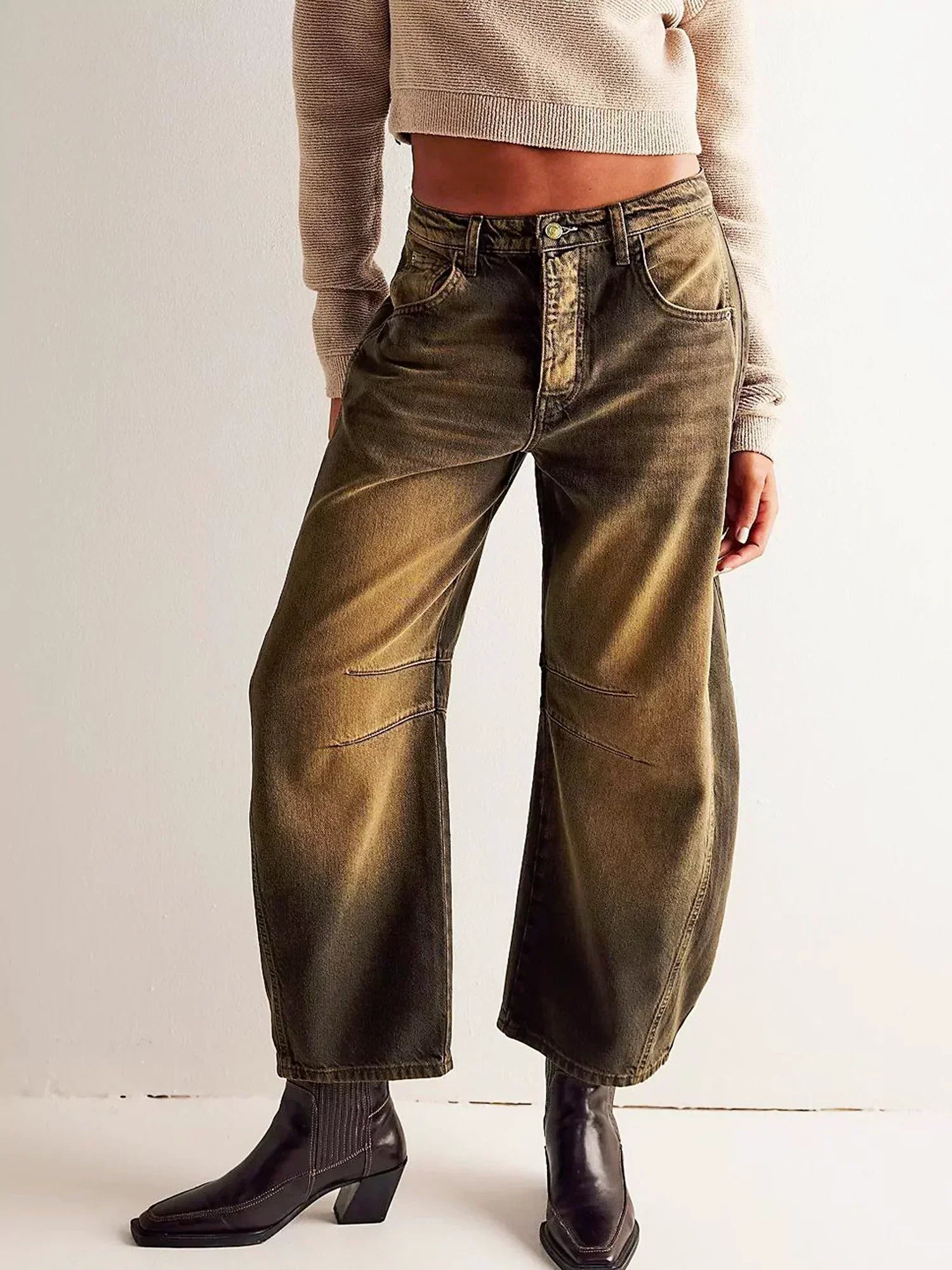 Damen Barrel Jeans Locker Geschnitten | Baggy