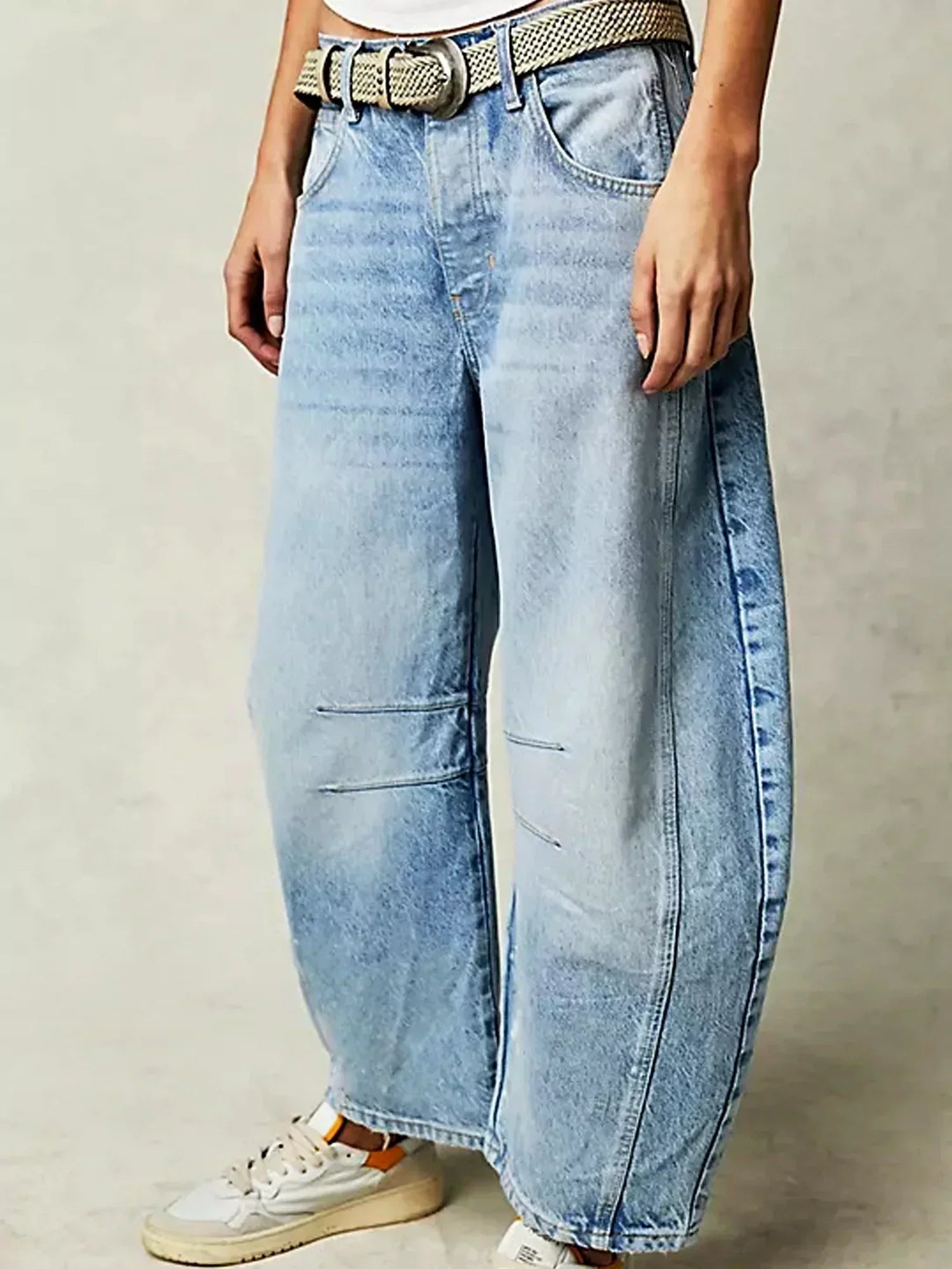 Damen Barrel Jeans Locker Geschnitten | Baggy