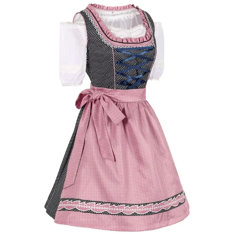 Damen Oktoberfest Dirndl Mit Pünktchenmuster | Klassisch