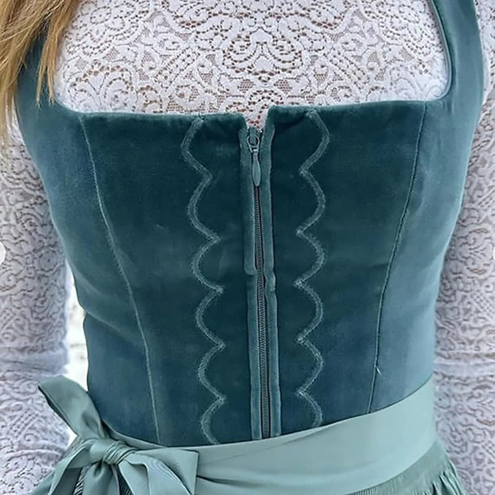 Damen Oktoberfest Dirndl Mit Schürze | Midi