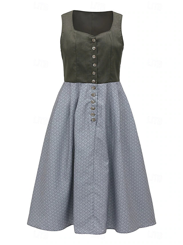 Damen Oktoberfest Kleid Mit Mieder Und Schärpe | Festlich