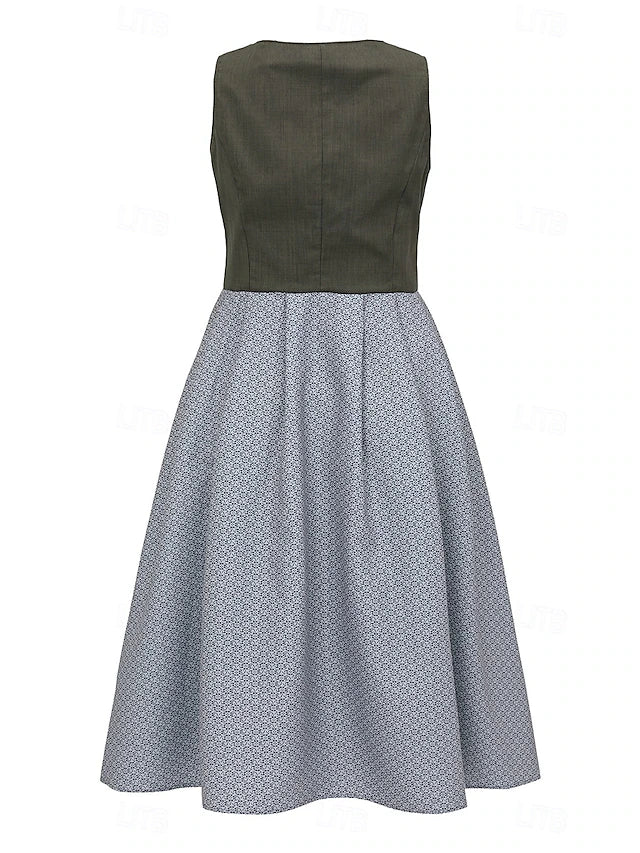 Damen Oktoberfest Kleid Mit Mieder Und Schärpe | Festlich