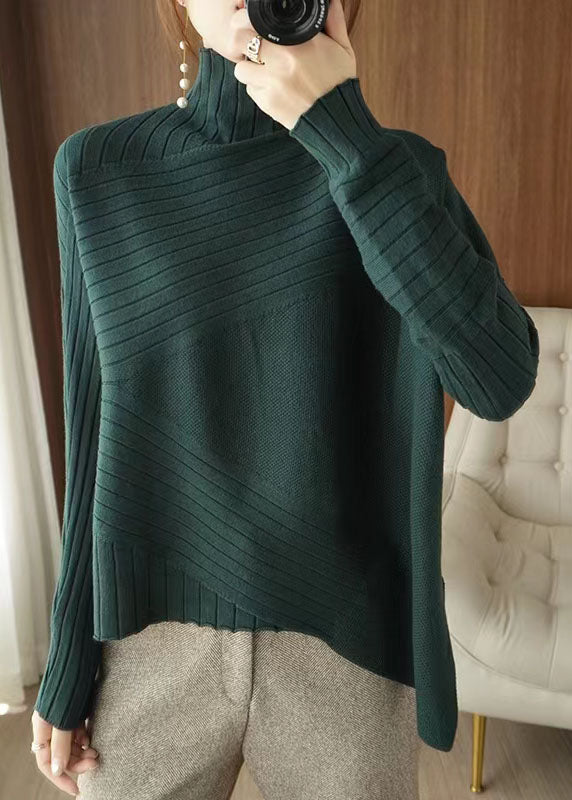 Damen Rollkragenpullover Asymmetrisch | Strick