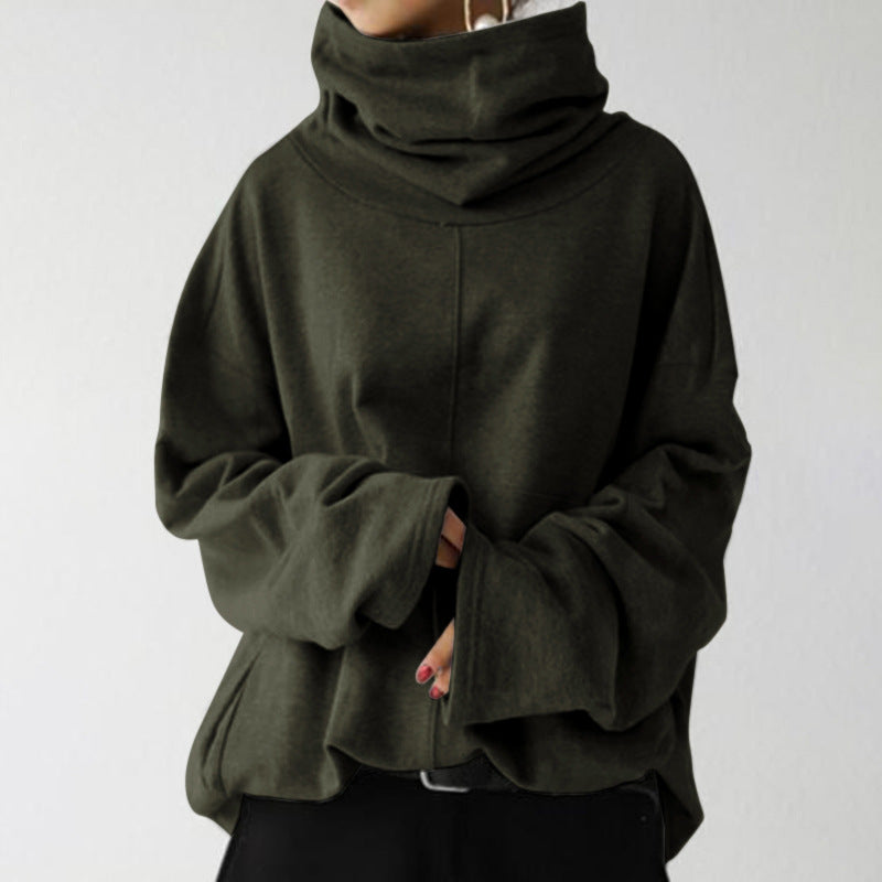 Damen Rollkragenpullover Locker Geschnitten | Oversize