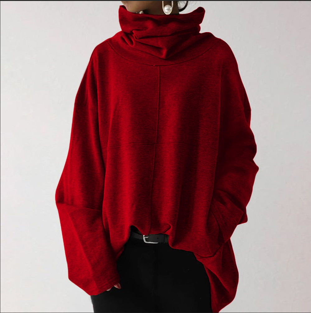 Damen Rollkragenpullover Locker Geschnitten | Oversize