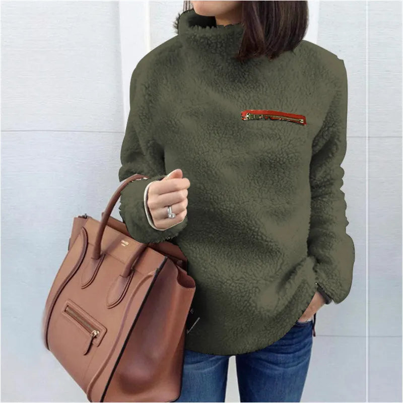Damen Rollkragenpullover Mit Langarm | Warm