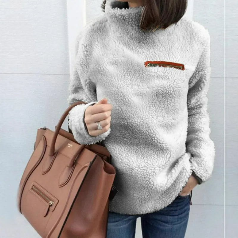 Damen Rollkragenpullover Mit Langarm | Warm