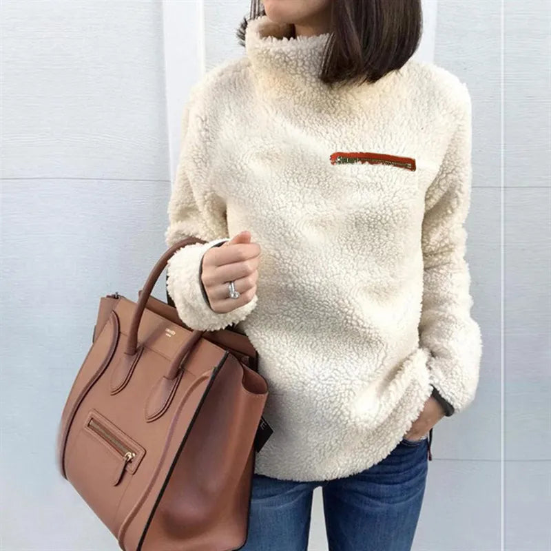 Damen Rollkragenpullover Mit Langarm | Warm
