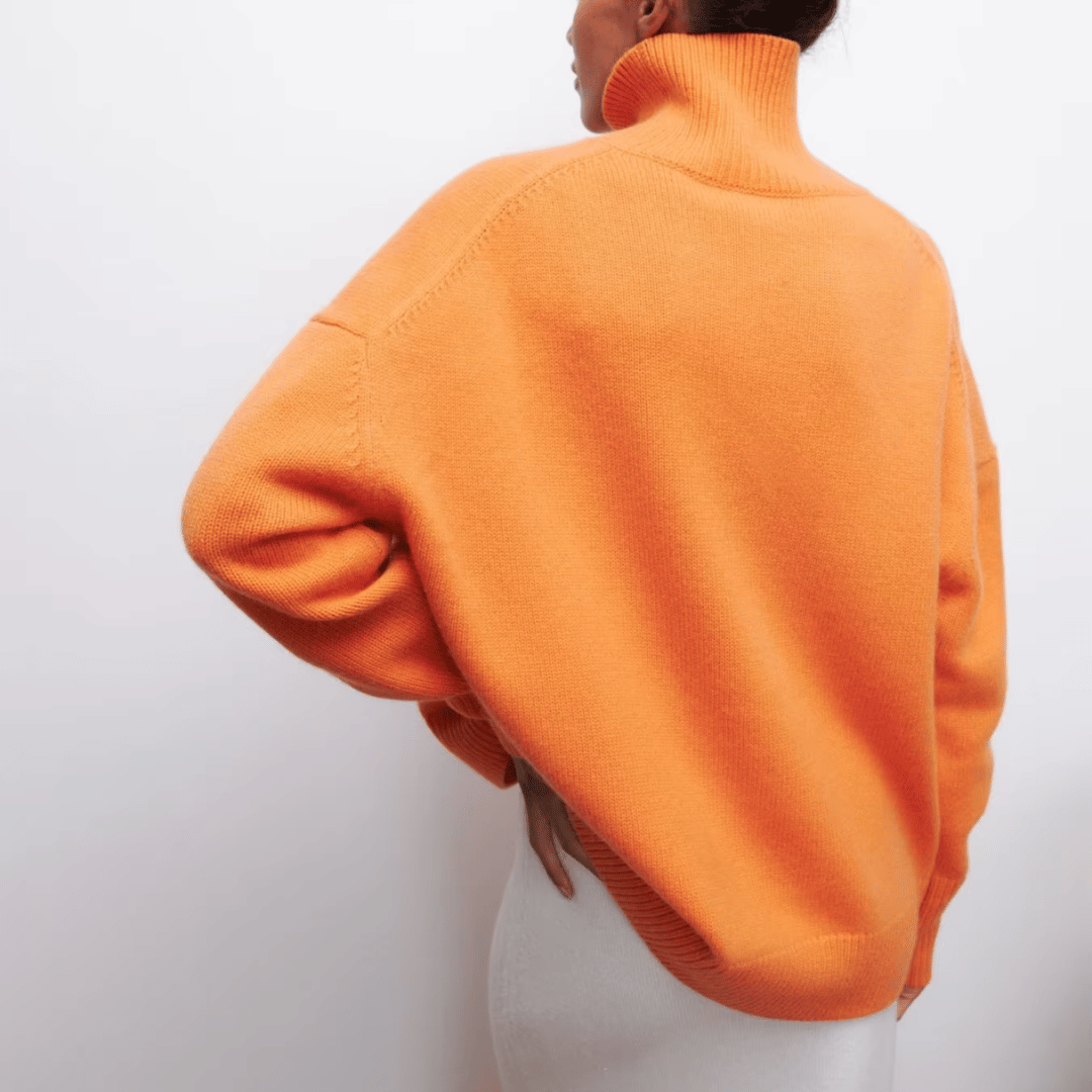 Damen Rollkragenpullover Oversize Strick | Warm