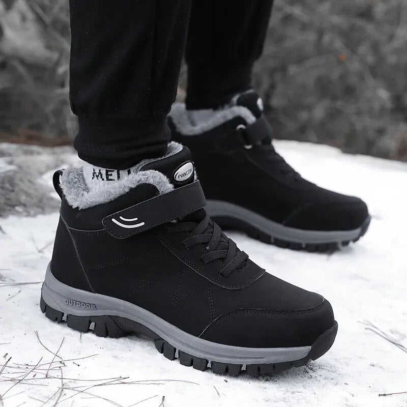 Damen Winterschuhe Gefüttert Mit Klettverschluss