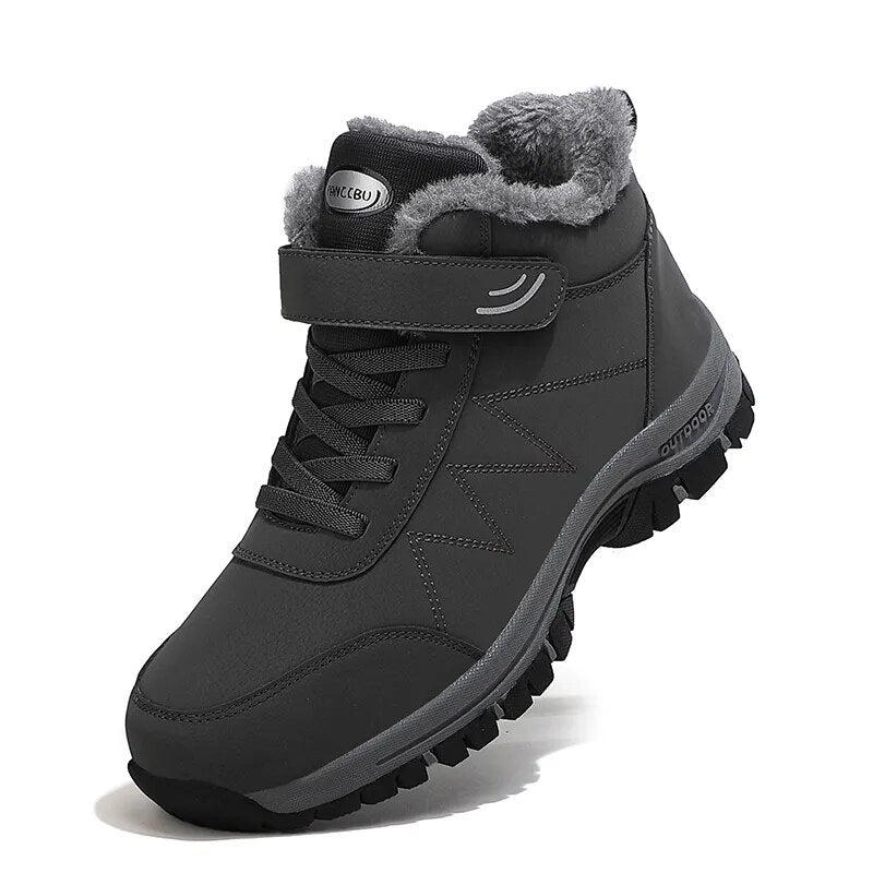 Damen Winterschuhe Gefüttert Mit Klettverschluss
