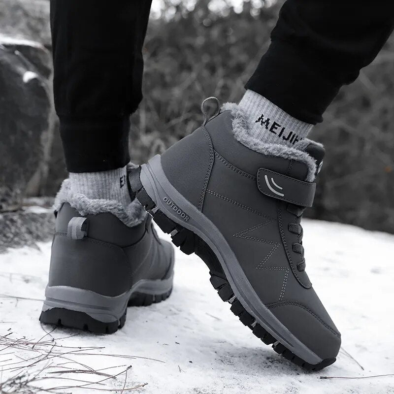 Damen Winterschuhe Gefüttert Mit Klettverschluss