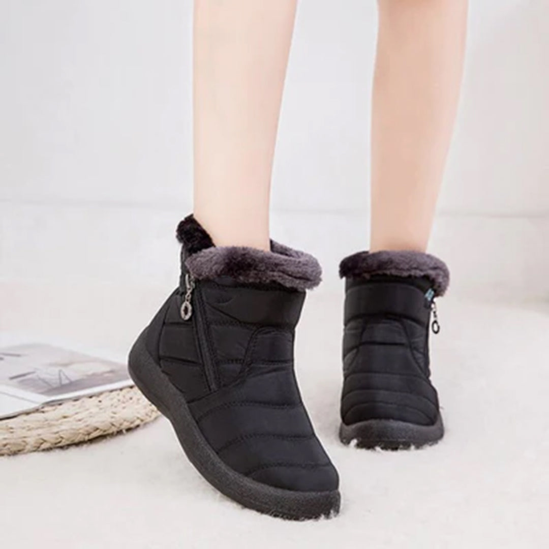Damen Winterschuhe Mit Reißverschluss Und Futter | Winter