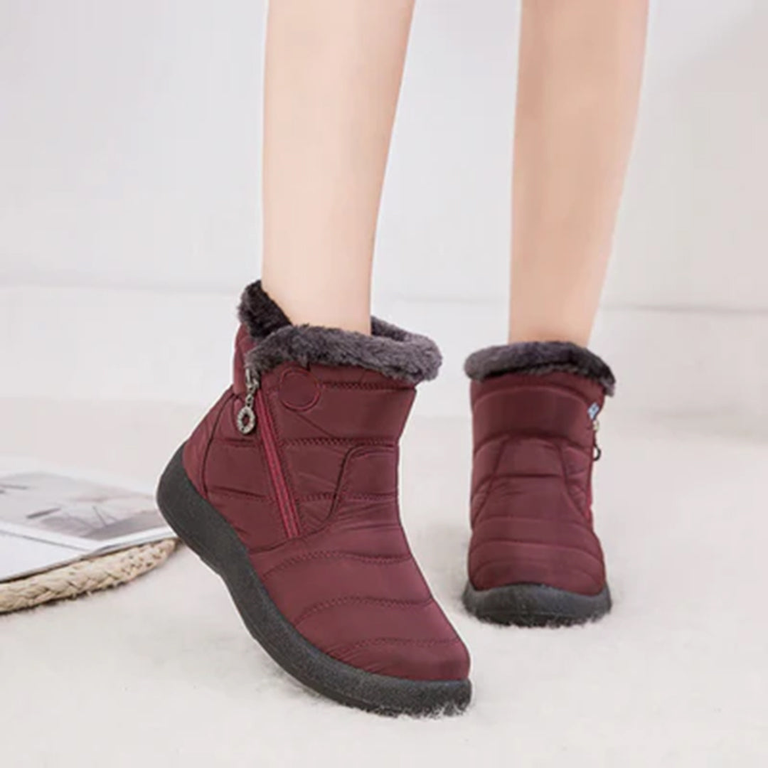 Damen Winterschuhe Mit Reißverschluss Und Futter | Winter