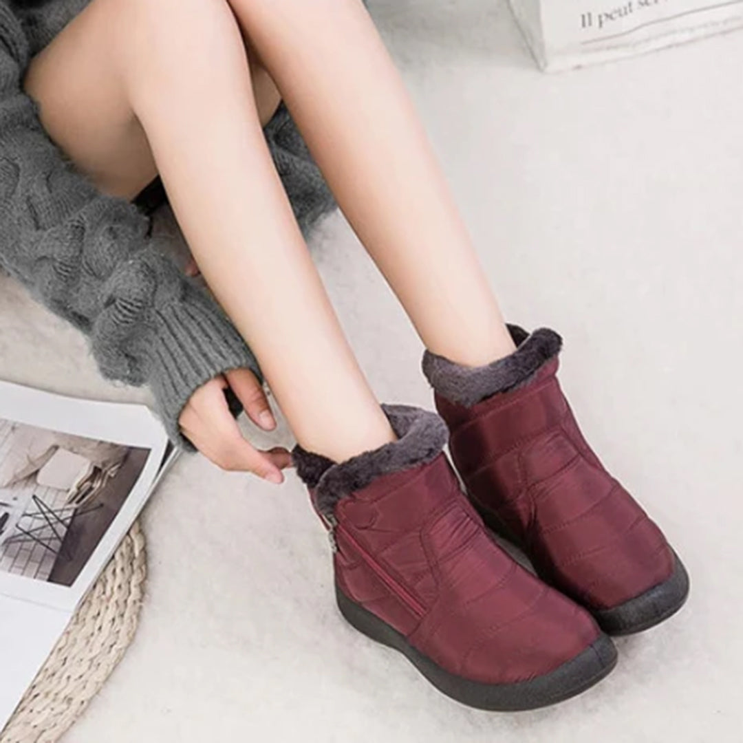 Damen Winterschuhe Mit Reißverschluss Und Futter | Winter