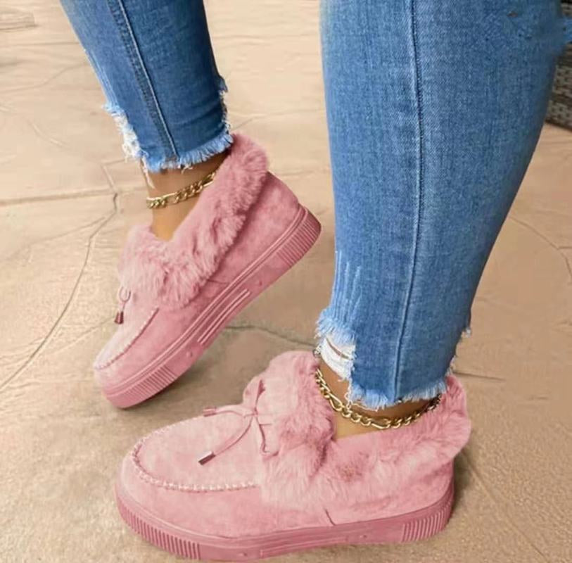 Damen Winterschuhe Mit Schleife Und Gefüttertem Rand | Winter
