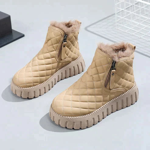 Damen Winterschuhe Mit Steppdesign Und Reißverschluss | Winter