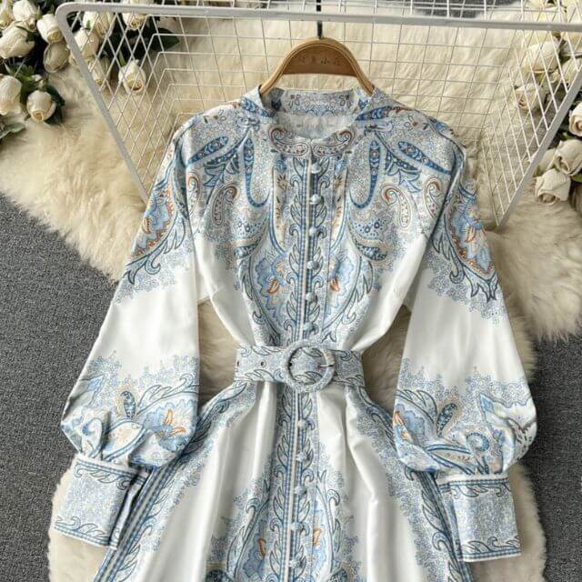 Emilia | Damen Elegantes Gürtel Abendkleid | Maxi