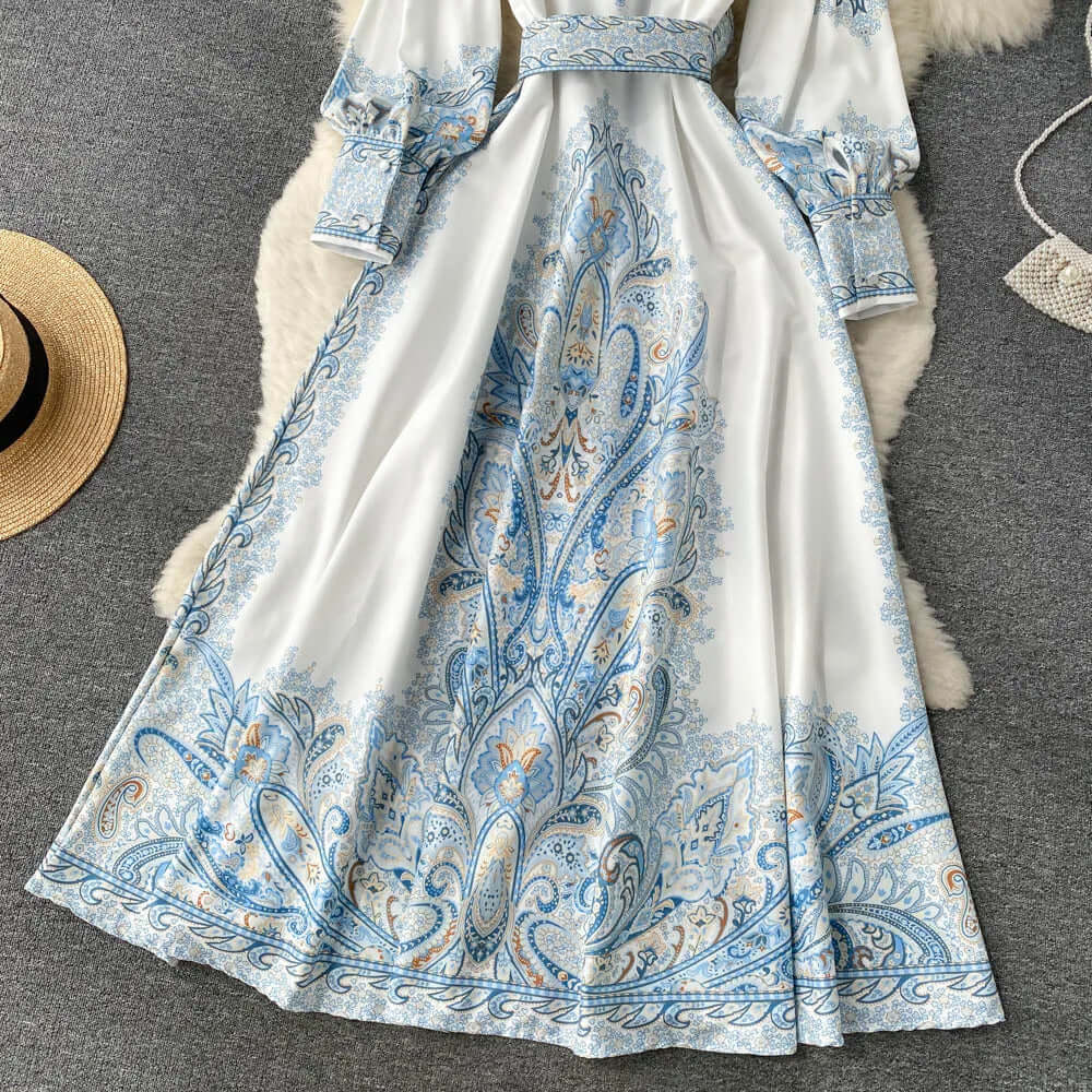 Emilia | Damen Elegantes Gürtel Abendkleid | Maxi