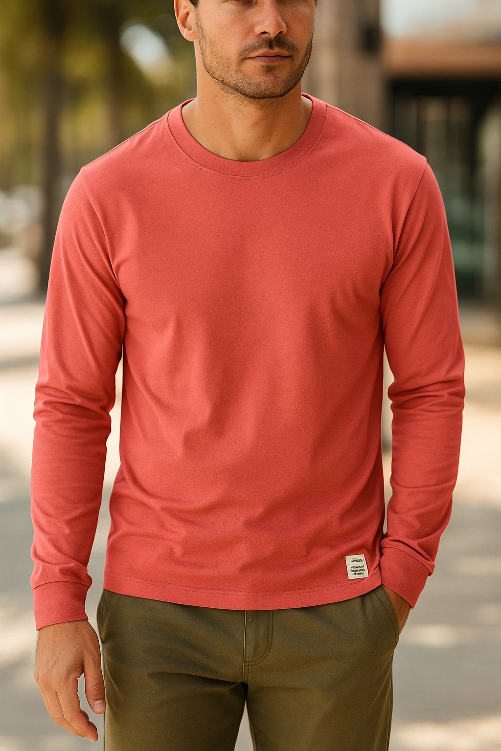 Felix – Langarmshirt mit Rundhalsausschnitt und komfortabler Passform