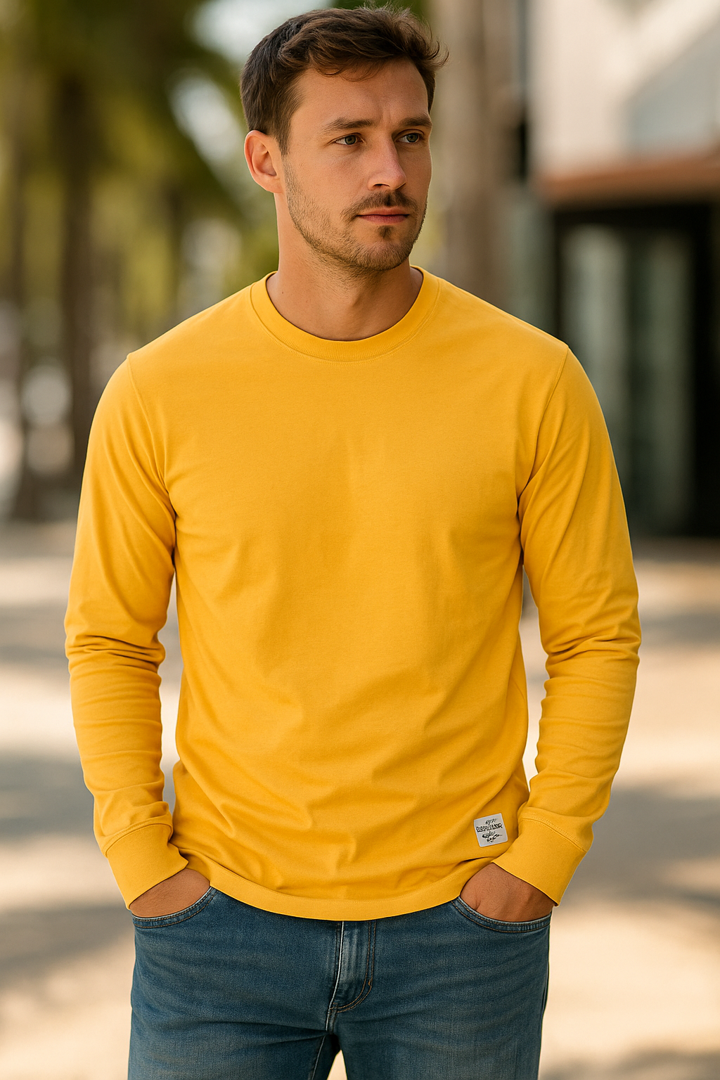 Felix – Langarmshirt mit Rundhalsausschnitt und komfortabler Passform