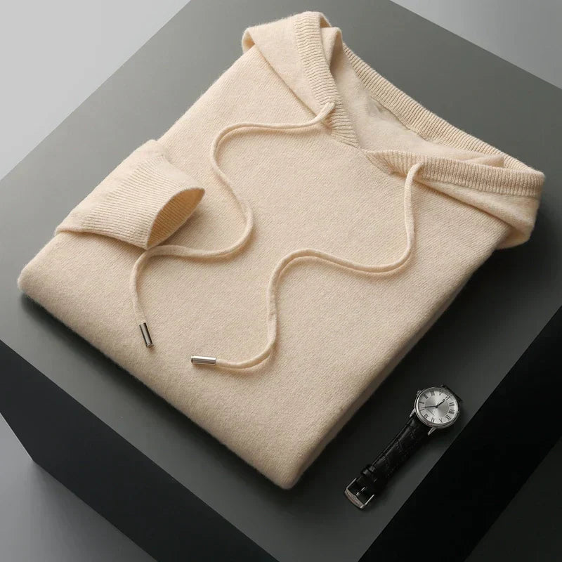 Herren Kapuzen Hoodie Aus Strick | Warm