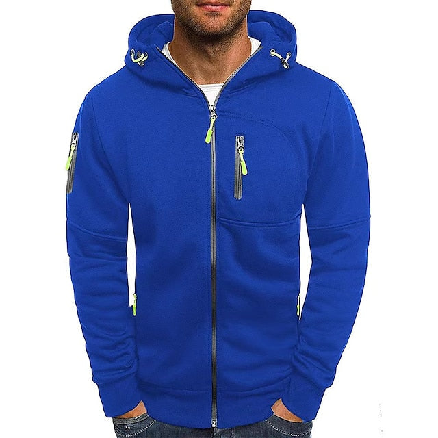 Herren Kapuzen Hoodie Mit Reißverschluss | Sportlich