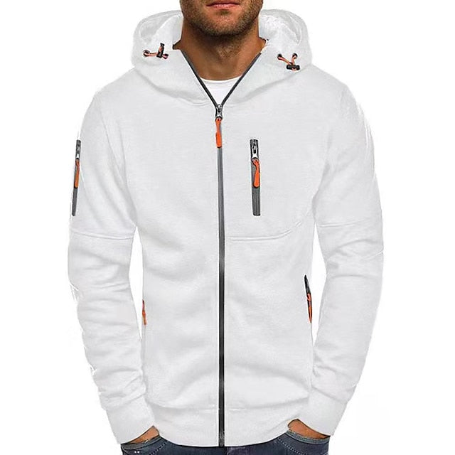 Herren Kapuzen Hoodie Mit Reißverschluss | Sportlich