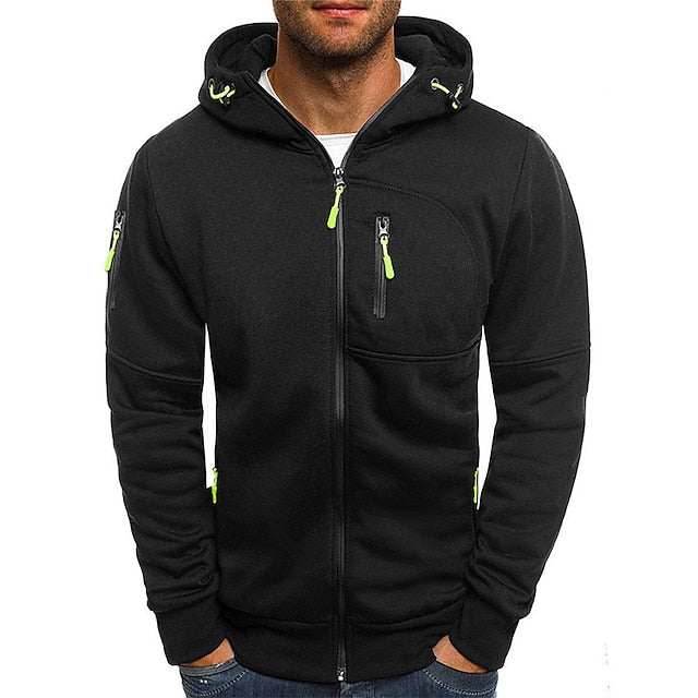 Herren Kapuzen Hoodie Mit Reißverschluss | Sportlich