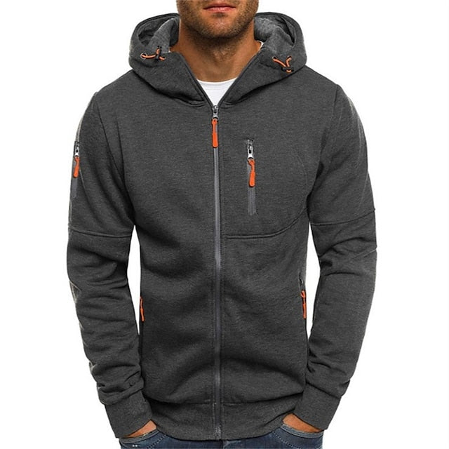 Herren Kapuzen Hoodie Mit Reißverschluss | Sportlich