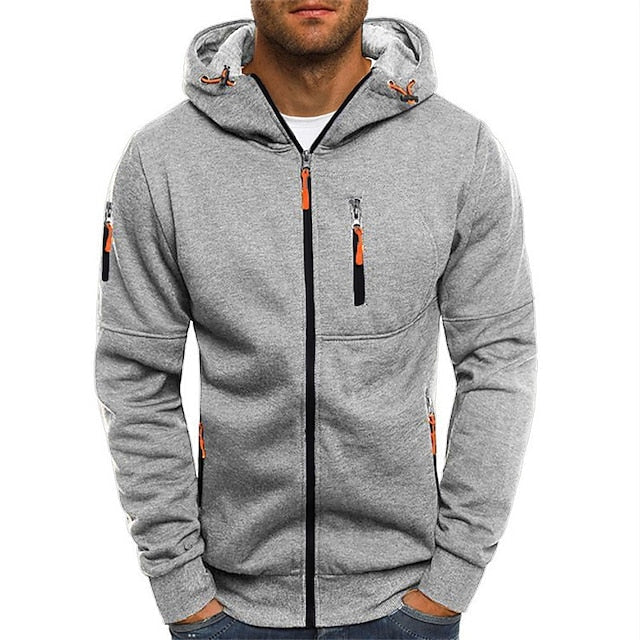 Herren Kapuzen Hoodie Mit Reißverschluss | Sportlich