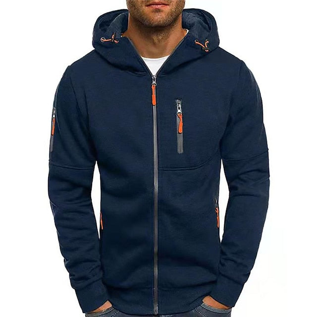 Herren Kapuzen Hoodie Mit Reißverschluss | Sportlich