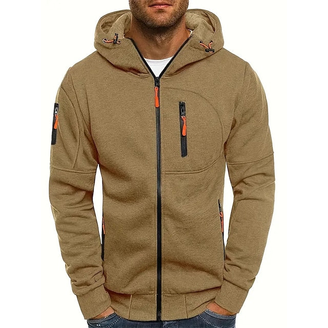 Herren Kapuzen Hoodie Mit Reißverschluss | Sportlich