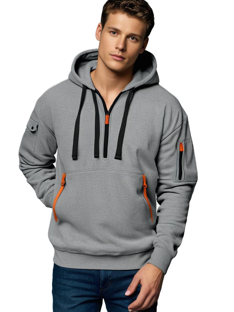 Herren Kapuzenpullover Mit Reißverschluss & Taschen | Utility