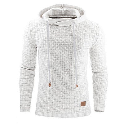 Herren Strick Hoodie Mit Strukturmuster | Schmaler Schnitt