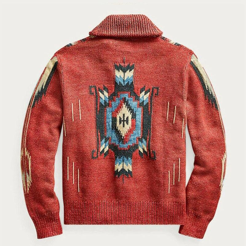 Herren Strickjacke Mit Muster | Vintage