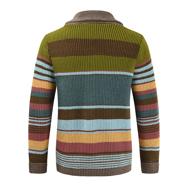 Herren Strickjacke Mit Streifen | Strick