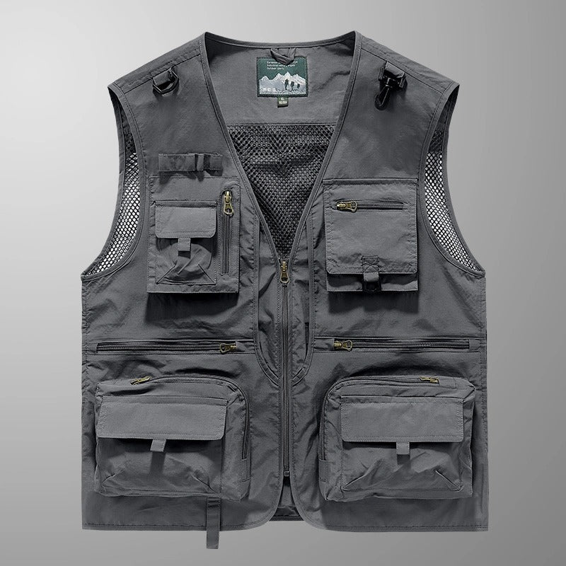 Herren Weste Mit Mehreren Taschen Und Mesh-Rücken | Outdoor