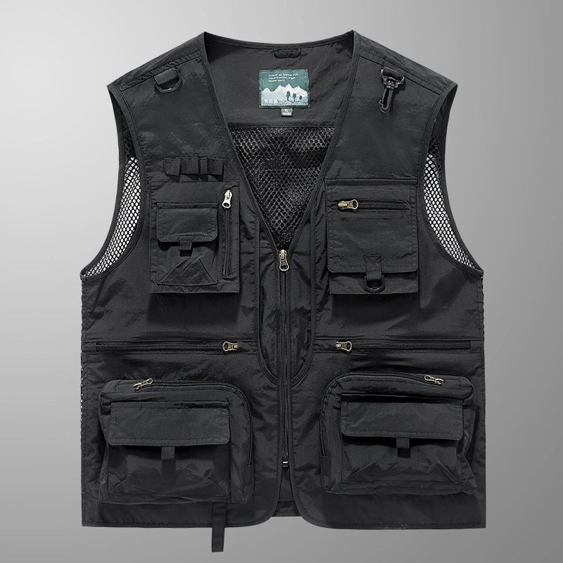 Herren Weste Mit Mehreren Taschen Und Mesh-Rücken | Outdoor