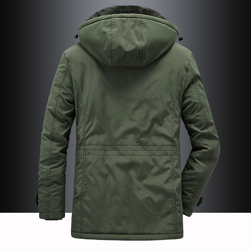 Herren Winterjacke Mit Fleecefutter Und Kapuze | Warme